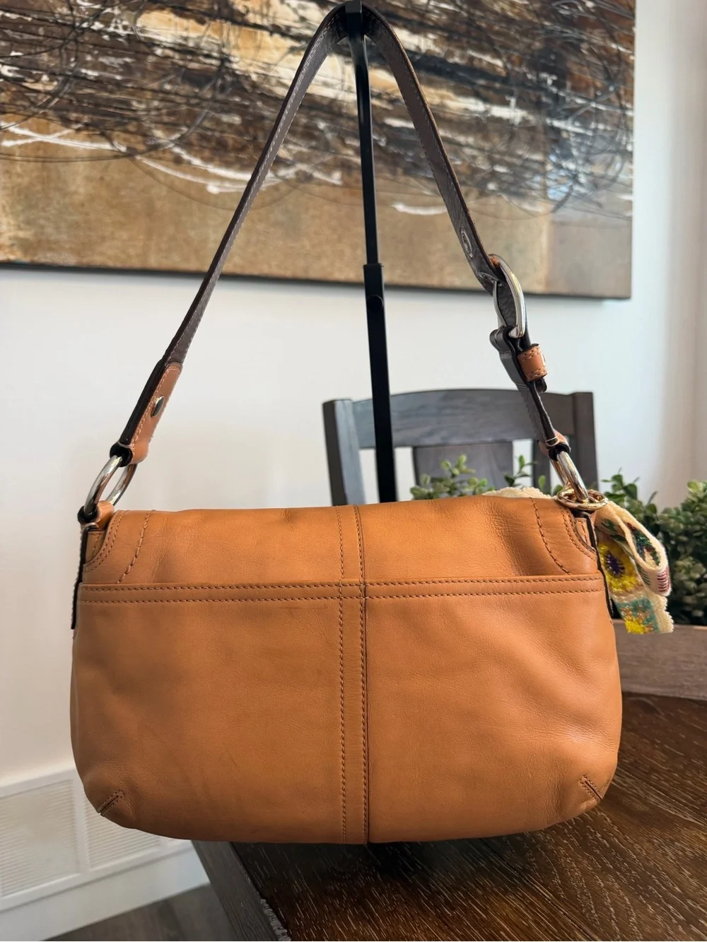 Coach SoHo Glove-Tanned Leather Buckle Flap Bag F13105